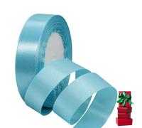 Baby Blue Ribbon 20mm Satin Ribbons for Gift Wrapping,22m Wrapping Ribbon Balloon Ribbon Cake Ribbon Silk Thick Ribbon Blue for Crafting,Christmas,Wedding,Hair Bows,Bouquets,Party,Cake Decorations