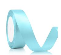 Baby Blue Ribbon 2cm*23m Light Blue Ribbon, Blue Ribbons for Gift Wrapping Cake Ribbons for Christmas Bows for Balloons for Florist Gift Curling Baby Shower Decorations for Presents Hair Bouquets