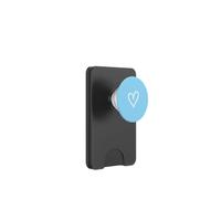 Baby Blue - Simple Hand Drawn Heart Outline Aesthetic PopSockets PopWallet for MagSafe