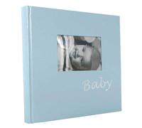 Baby Blue Traditional Photo Album - 60 Sides