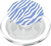 Baby Blue Zebra Animal Print Cute Striped Aesthetic Y2K PopSockets PopGrip for MagSafe