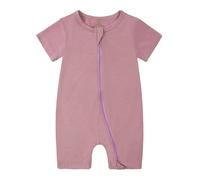 Baby Bodysuit Cute Grow for Girl or Boy and Comfortable Vests Cotton Rompers Outfit Summer Clothes Onesies Set Purple