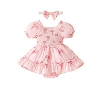 Baby Bodysuit for Boys and Girls Newborn Long/Short Sleeve Letter Print Onesie Comfortable Button Bodysuits Sibling Matching Outfits Clothing Set Red