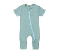 Baby Bodysuit Ribbed Cotton One Piece Outfit Infant Toddlers Onesies Pregnancy Reveal Gift Grows Outfits Romper Set Sibling Matching Toddler Kids Mint Green