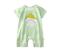 Baby Bodysuit Ribbed Cotton One Piece Outfit Long/Short Sleeve Letter Print Cartoon Girls Boys Clothes Sibling Matching Outfits Cute Newborn Bodysuits Green