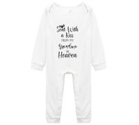 Baby Bodysuit,Sent with A Kiss from My Grandma in Heaven-Newborn Infant Creeper,One-Piece Bodysuit Long Sleeve Rompers