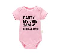 Baby Bodysuit Toddler Boy Girl Summer Top Cute and Comfortable Vests Jumpsuit Outfit Clothes Newborn to 24 Months Bodysuits Outfits Clothing Set Pink