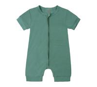 Baby Bodysuit Toddler Boy Girl Summer Top Infant Toddlers Onesies Onesie Comfortable Button Bodysuits Newborn to 24 Months Outfits Clothing Set Dark Green