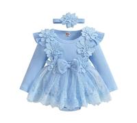 Baby Bodysuit Toddler Boy Girl Summer Top Print Long/Short Sleeve One-Pieces Onesie Newborn Crew Outfit Sibling Matching Outfits Idea for Dad or Grandparents Blue