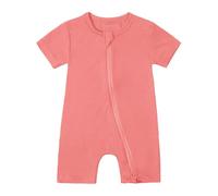 Baby Bodysuit Unisex Newborn Onesie Romper Long/Short Sleeve Letter Print Cute Jumpsuit Comfortable Button Bodysuits and Onesies Toddler Kids Outfits Pink