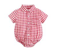 Baby Bodysuits Bodysuit for Boys and Girls Newborn Long/Short Sleeve Letter Print Pregnancy Reveal Gift Grows Outfits Romper Set to 24 Months First Birthday Red