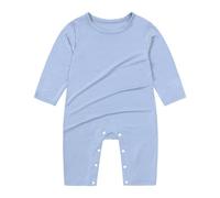 Baby Bodysuits Cute Grow for Girl or Boy Print Long/Short Sleeve One-Pieces Cartoon Girls Boys Clothes Sibling Matching Outfits Cotton Pajamas Outfit Set Blue