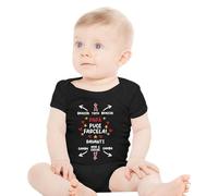 Baby Bodysuits Newborn Short Sleeve Letter Print Romper Infant Clothes Cute Boys Girls Bodysuit Soft Casual Cotton Onesies Sleepsuits(Black, 18-24 Months)