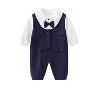 Baby Bodysuits Ribbed Cotton One Piece Outfit Boy Girl Clothes Cartoon Girls Boys Grows Outfits Romper Set Sibling Matching Clothing Dark Blue
