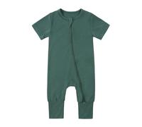 Baby Bodysuits Ribbed Cotton One Piece Outfit Boy Girl Clothes Onesie Bodysuit Newborn Crew to 24 Months Cute Set Dark Green