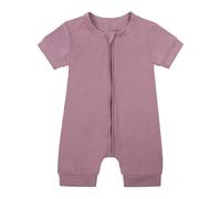 Baby Bodysuits Ribbed Cotton One Piece Outfit Boy Girl Clothes Pregnancy Reveal Gift Summer Toddler 1st Birthday Kids Romper Outfits Purple