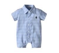 Baby Bodysuits Ribbed Cotton One Piece Outfit Cute and Comfortable Vests Pregnancy Reveal Gift Pajamas Toddler 1st Birthday First Romper Light Blue