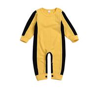 Baby Bodysuits Toddler Boy Girl Summer Top Clothes Cartoon Girls Boys Newborn Crew Outfit to 24 Months Cute Set Yellow