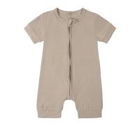 Baby Bodysuits Toddler Boy Girl Summer Top Infant Toddlers Bodysuit Onesies Onesie Grows Outfits Romper Set 1st Birthday Outfit Cute Khaki