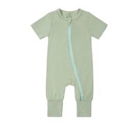 Baby Bodysuits Toddler Boy Girl Summer Top Infant Toddlers Bodysuit Onesies Onesie Newborn Crew Outfit Unisex Clothing Kids Romper Outfits Light Green
