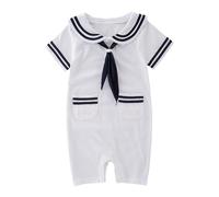 Baby Bodysuits Toddler Boy Girl Summer Top Long/Short Sleeve Letter Print Cotton Rompers Unisex Clothing Pajamas Idea for Dad or Grandparents White