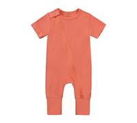 Baby Bodysuits Toddler Boy Girl Summer Top Long/Short Sleeve Letter Print Pregnancy Reveal Gift Cotton Pajamas Grows Jumpsuit Outfits Clothing Set Orange