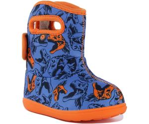 Baby Bogs Cool Dino Infant Pull On Waterproof Boys Boots In Blue UK 5 - 9