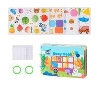 Baby Book Toys | Cartoon Sensory Activity Book | Educational Math Learning Toys, Hands-On Travel Games, Early Skill Development Activities For Boys Girls