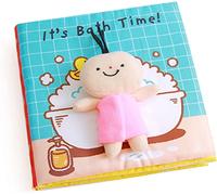 Baby Books, My Quiet Books - It's Potty Time, Baby Books from Birth, 7 Pages with Small Doll, Soft Baby Book from 6 Months, Interesting Activity Book