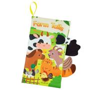 Baby Books Toys, Sensory Books Touch and Feel Crinkle Cloth Books for Babies, Farm Animals Sensory Books for Babies, Newborn Gifts for 0 3 6 12 months Boys Girls, Multicolor