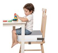 Baby Booster Cushion, Table Increasing Cushion, Toddler PVC Booster Seat for Dining Table, Portable Travel Booster Cushion with 2 Adjustable Straps Safety Buckle, Travel Dining Chair Pads for Kids