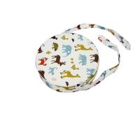 Baby Booster Seat Cushion Dinosaur Printed Round, Fansu Toddler Kid Dismountable Heightening Dining Chairs Pad Washable Thick Highchair Booster Cushion Mat with Straps (12.6X 3.1 in,White)