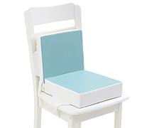 Baby Booster Seat Cushion Square, Fansu Solid Color Toddler Kid Dismountable Heightening Dining Chairs Pad Washable Thick Highchair Booster Cushion Mat with Straps (Sky Blue)