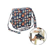 Baby Booster Seat Cushion Square, Fansu Toddler Kid Dismountable Heightening Dining Chairs Pad Washable Thick Highchair Booster Cushion Mat with Straps (Blue)