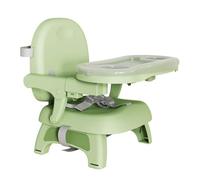 Baby Booster Seat Dining Chair Portable High Chair with Removable Tray Folding Baby Seat Feeding Chair for Indoor Outdoor Green