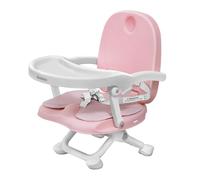 Baby Booster Seat for Dining Table with Removable Tray & Cushion, 3in1 Portable Toddler Booster Seat, 4 Height Adjustable Travel High Chair for Babies and Toddlers