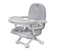 Baby Booster Seat for Dining Table with Removable Tray & Cushion, 3in1 Portable Toddler Booster Seat, 4 Height Adjustable Travel High Chair for Babies and Toddlers