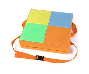 Baby Booster Seat, Lance Sturdy Oxford Dismountable Adjustable Harness Baby Toddler Infant Cushion Dining Chair On The Go Booster Seat Bag Travel Storage Chair (Orange)