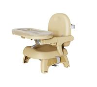 Baby Booster Seat, Portable High Chairs, Foldable Baby Camping Chair with Tray, Adjustable Sit Me Up Feeding Chair for Travel, Dining (Yellow, 39.3cm*38.3cm)