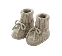 Baby Booties Newborn Infant Sock Shoes Knitting Crochet Boy and Girl Cozy Shoes Tortoise Booties Size 0-3 Months 1&Grey