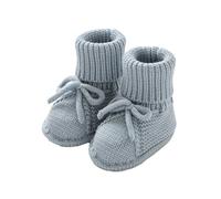 Baby Booties Newborn Infant Sock Shoes Knitting Crochet Boy and Girl Cozy Shoes Tortoise Booties Size 0-3 Months 1&Light Blue