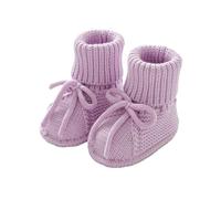 Baby Booties Newborn Infant Sock Shoes Knitting Crochet Boy and Girl Cozy Shoes Tortoise Booties Size 0-3 Months 1&Purple