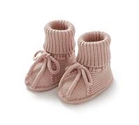 Baby Booties Newborn Infant Sock Shoes Knitting Crochet Boy and Girl Cozy Shoes Tortoise Booties Size 6-9 Months 1&Watermelon Red