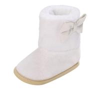 Baby Boots with Bow Decoration for Cold Winter Days Warm Lined Non-Slip Comfortable Thickened Fashion Patterned Soft Durable Ideal for Toddlers Robust Sole Comfortable Wearing