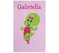 Baby Bop (Barney & Friends) Personalised Fleece Baby Blanket (01 Pink)