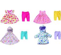 BABY born 4 Seasonal Outfit Toy Set for 43 cm Doll - Easy for Small Hands, Creat