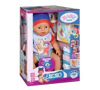 BABY BORN 43CM JONAS BOY DOLL DRINKS WATER & WETS NAPPIES NO BATTERIES REQUIRED