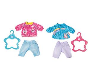 BABY born 828212 Casuals 43 cm-for Toddlers 3 Years & Up-Easy for Small Hands-Includes Jacket, Jeggings, Leggings & Hangers, (Assorted Model)