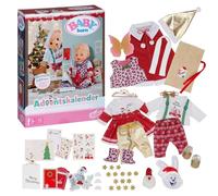 BABY born Advent Calendar 836101 - Christmas Countdown with 24 Surprises Including Gift Items, Accessories, or Festive Holiday Outfits for Dolls up to 43cm - Suitable for Children from 3 Years Old