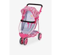 BABY born Pram with Folding Hood, Converts from Classic Pram to a Sporty Jogger, Storage for Accessories, Fits 43cm Dolls, For Children Aged 3+, 834145 Zapf Creation, Pink